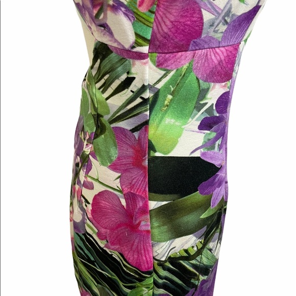 Tina Turk floral keyhole back lacy slip on dress size 2 - Picture 5 of 13